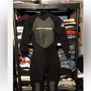 BODY GLOVE WOMENS BLACK PRO 2 WETSUIT SIZE 11/12 3/2MM SURFING